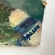 Oil painting on cardboard "Knitting"