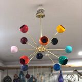 Lustre Sputnik - Lustre en laiton à 12 lumières - Composant certifié UL - Plafonnier