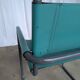 Vintage Mart Stam Style Armchair: Turquoise Leather, Black Chrome Cantileve