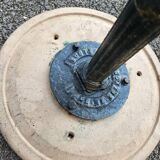 Cast iron foot stools or pedestal tables
