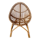 Italian 1960s original rattan egg armchair