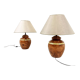 Paire de lampes de table chics, années 1980