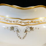Porcelain sausage of Limoges giraud gilded hand painted