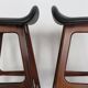 Scandinavian Bar Stools by Erik Buch, 1960s, Set of 2