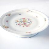 Flowered porcelain compotier