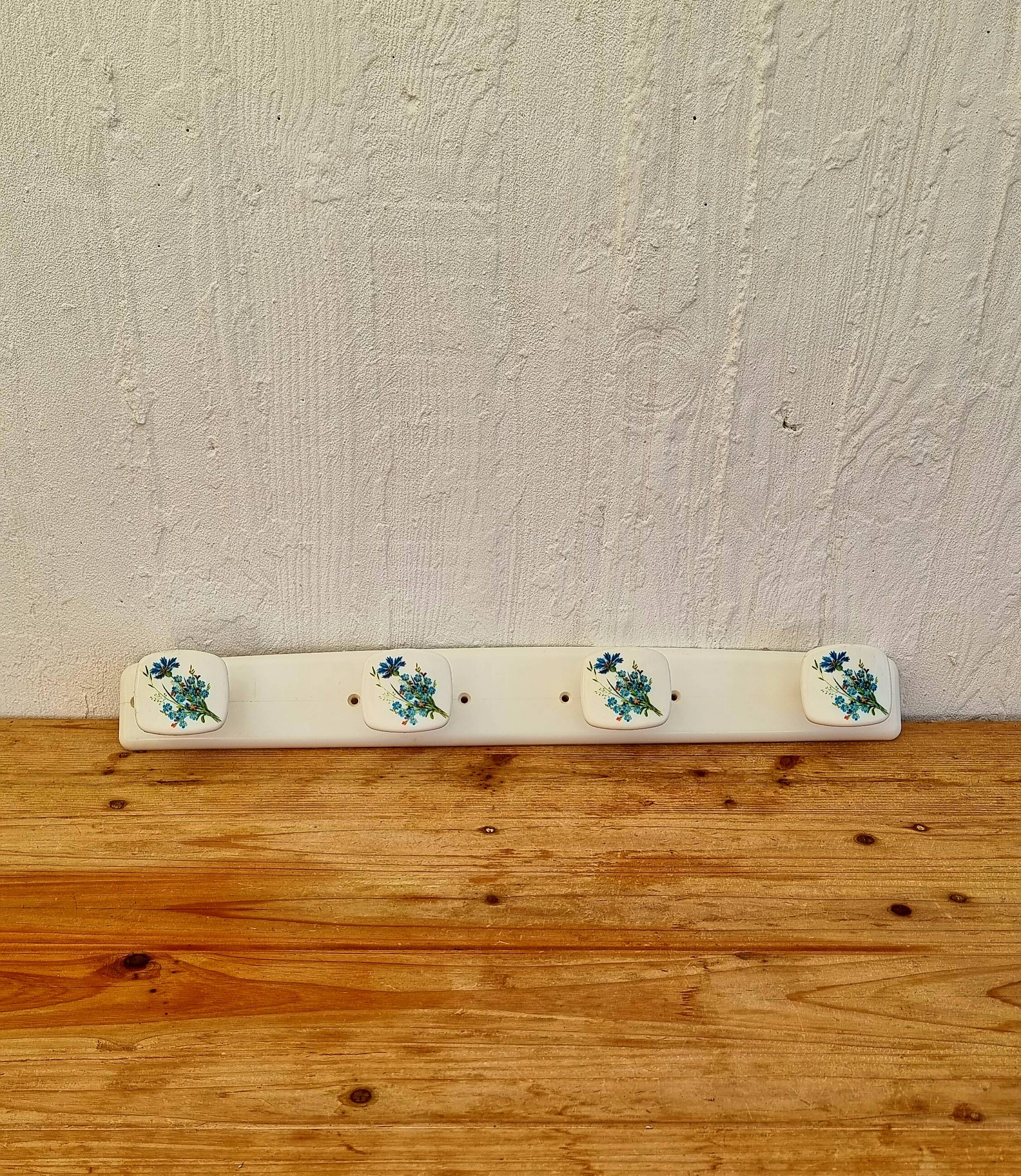 Vintage floral decor wall coat rack SYLA
