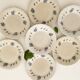 6 antique flat plates from the 19th century - Villeroy and Boch Mettlach