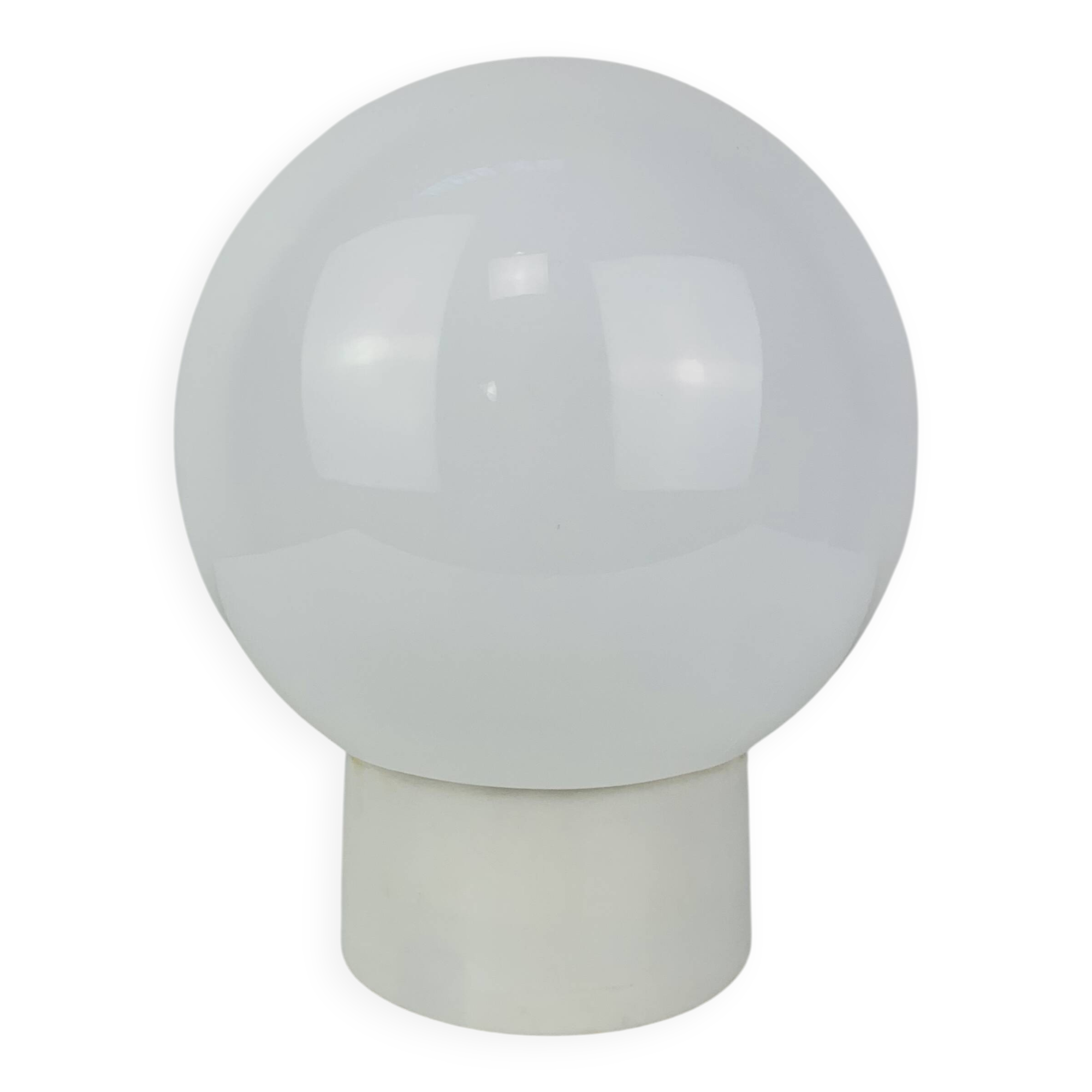 Vintage 50s opaline ball wall lamp