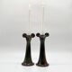 Pair of ceramic candlesticks – "Mouthiers-sur-Boëme", 1960s