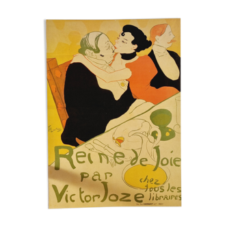 Poster poster Henri Toulouse Lautrec Queen of Joy 1990