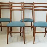 Suite of 4 vintage chairs 1950
