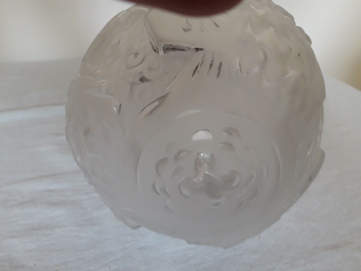 Signed Muller art deco ceiling