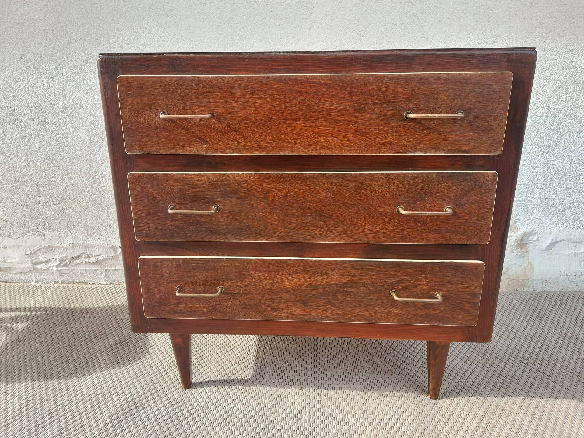 1960s-70s commode, cream trim, vintage