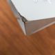 Lampe de table tole minimaliste italienne de l'âge spatial du milieu du siècle par G. Grego, années 1960.