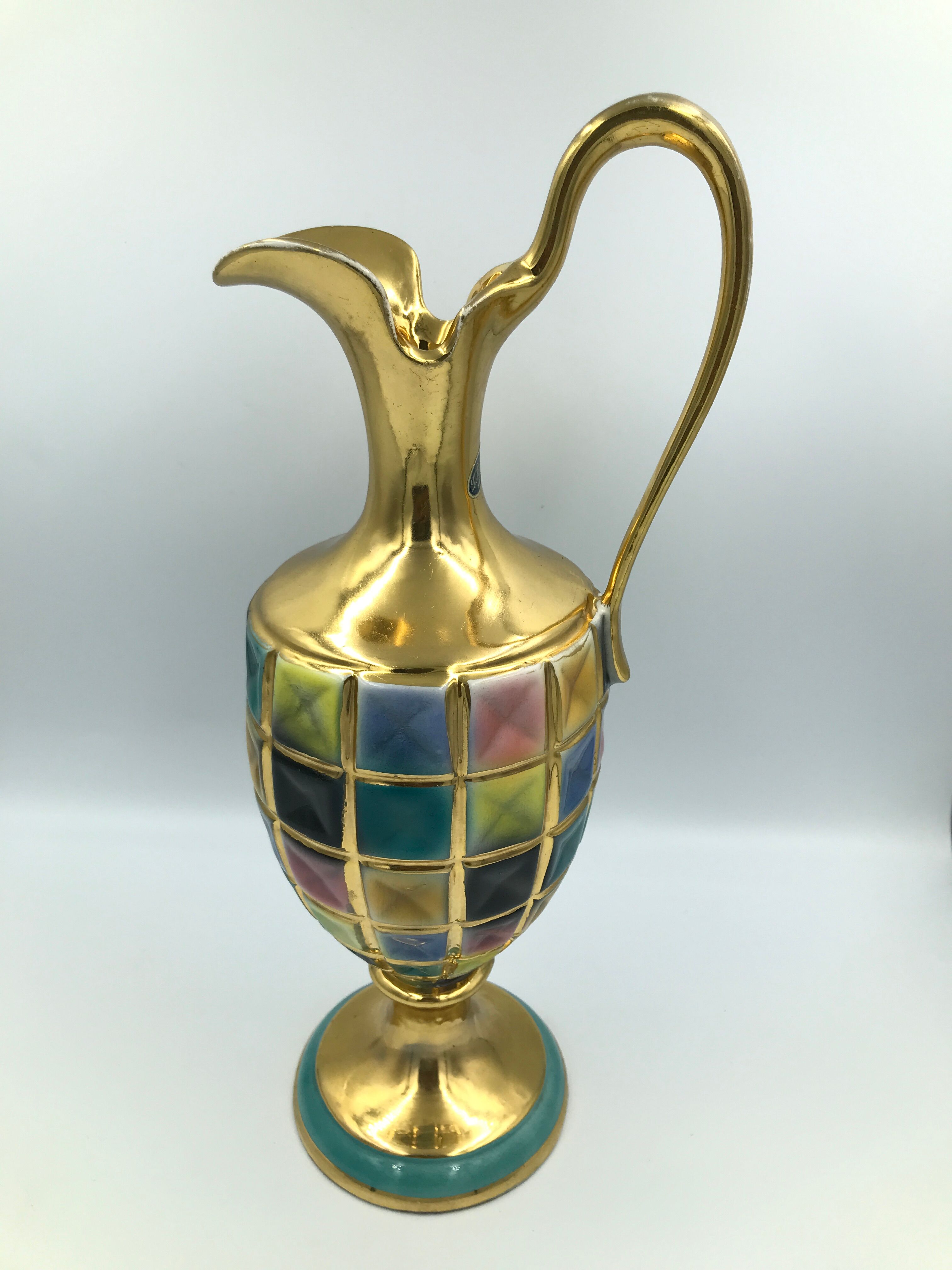 Porcelain ewer Italy 60s