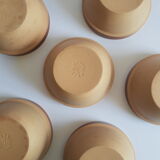 Set of 6 vintage Gien France stoneware bowls