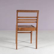 1950s side chair in beech wood by René Gabriel, France