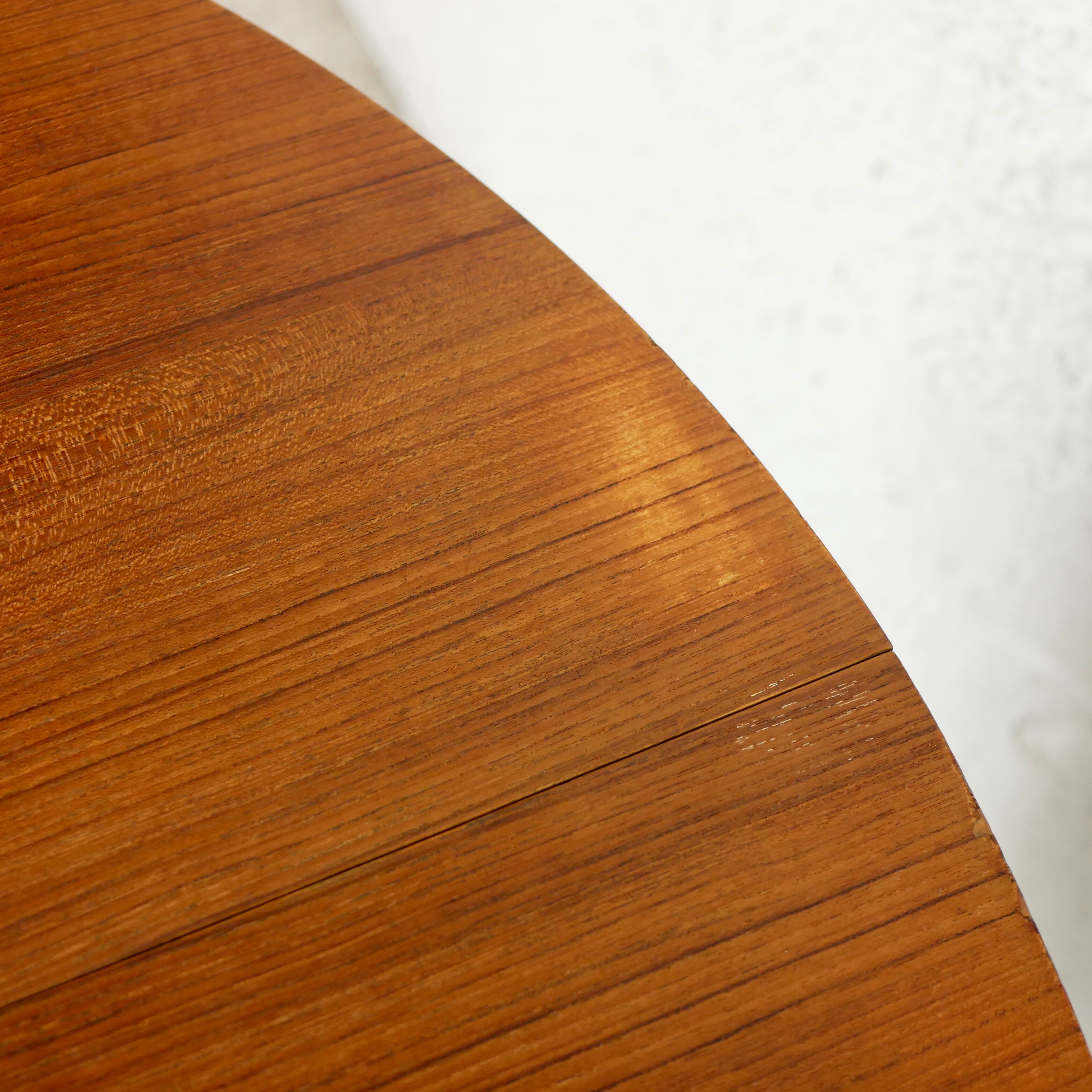 Scandinavian style teak table with butterfly extension