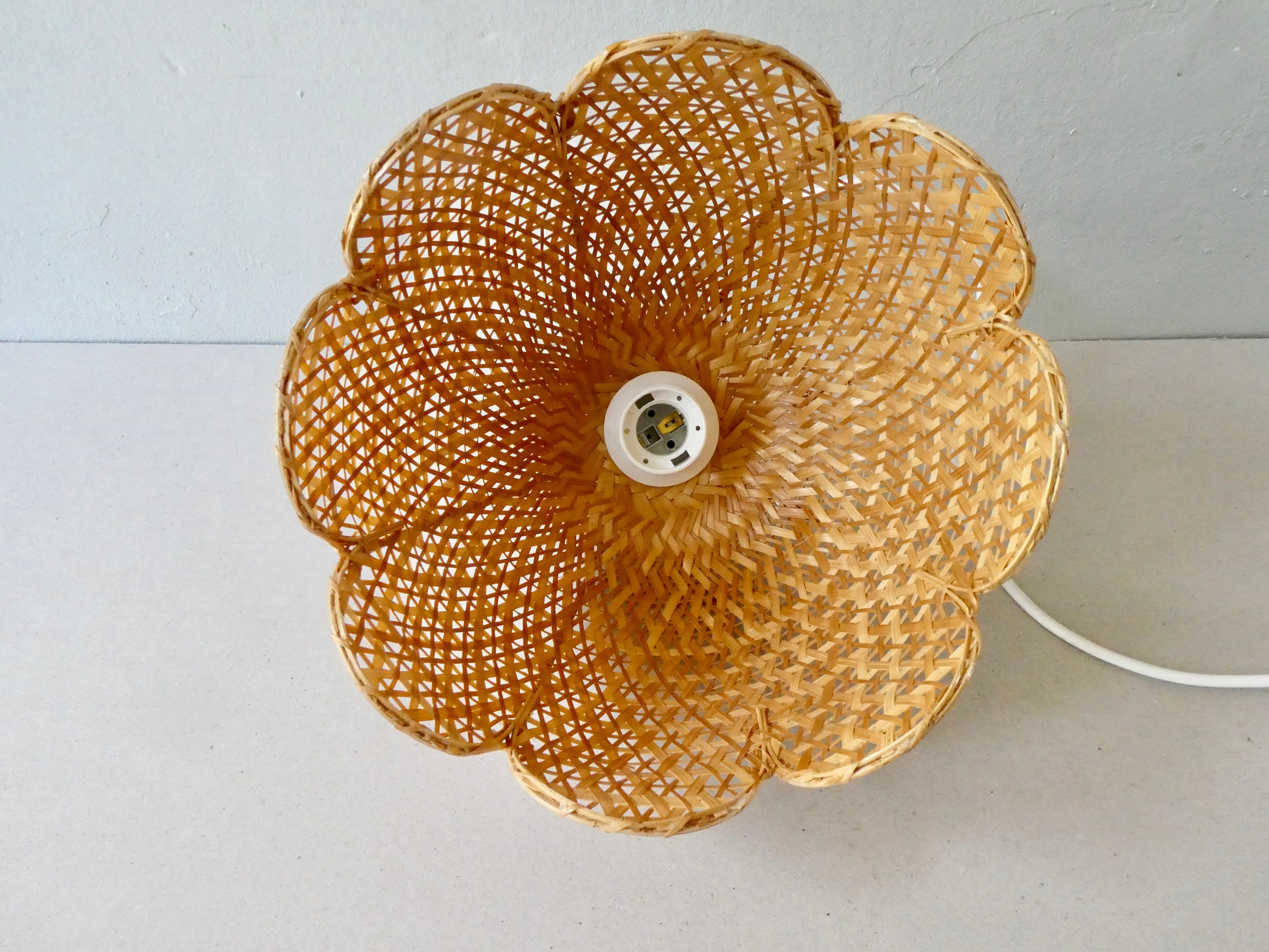 Braided rattan suspension