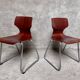 pair of vintage Flötotto chairs in pagwood 1970