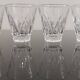 Set de 4 verres digestifs en cristal ciselé vintage Shell