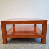 Table basse vintage en Merisier massif.