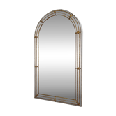 Large vintage Spanish Venetian-style wall mirror, brass, 1980s Hollywood Regency