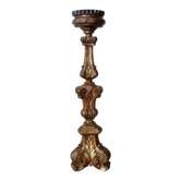 Antique gilded wooden candlestick Louis XIV - XVIII century