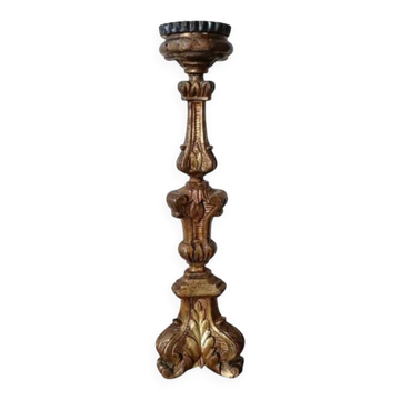 Bougeoir en bois doré antique Louis XIV - XVIIIe siècle