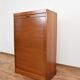 Mid-century danish teak tambour cabinet, 1960