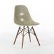 Chaise à coque latérale Eames DSW originale vintage gris jaune Vitra