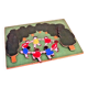 Années 1940    Jeu de formes  Puzzle bois " la ronde "