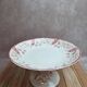 Antique compote dish Terre de fer Longwy Rambouillet model – burgundy decoration