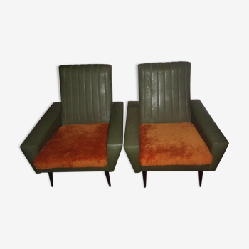 Pair of vintage armchairs