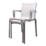 Bigframe 44/440 chair from alias with armrests and mesh white