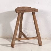 Tabouret primitif ancien – Fin dynastie Qing (vers 1900) #5