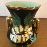 Vase art deco signed vallauris hand decorations