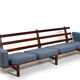 Canapé GE-236/4 en teck par Hans J. Wegner pour Getama années 1960