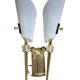 Vintage 1950s butterfly wall light pairs by Arlus.