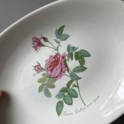 Plat faïence Salins - Rose de Redouté