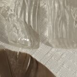 Pair of decanters with grape bunch XXth