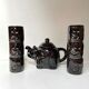 Vintage teapot and vintage elephant cups