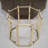 Brass  Italian coffee table by Romeo Rega, 1970s