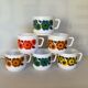 6 tasses mug lotus