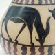 Vase pichet, céramique émaillée, art déco, E. Vilotte Ciboure, antilopes