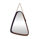 Miroir triangulaire vintage en teck