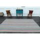 1970s Vintage Turkish Oushak Handmade Wool Cotton Blue Runner Rug 164x294