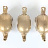 Trio of Elephant Parade Candlesticks | Brass | 1960s