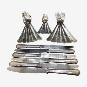 Silver metal housewife 6 people 24 pieces