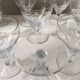 Ensemble de 10 verres vin cristal facette Saint Louis